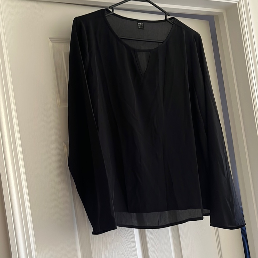 Black Womens Long Sleeve Top